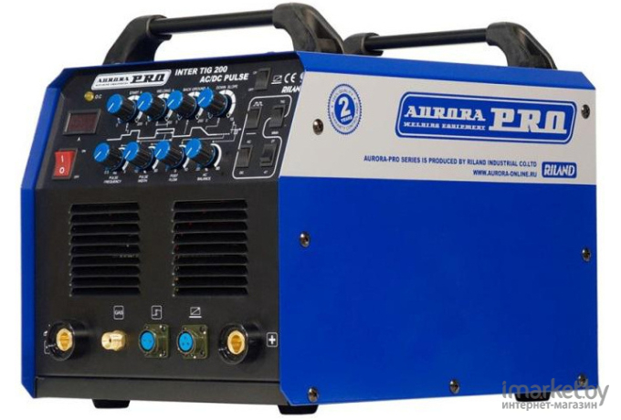Сварочный аппарат Aurora Inter Tig 200 AC/DC Pulse Mosfet + маска Aurora A998F Black Cosmo (InterTig 200+A998F)