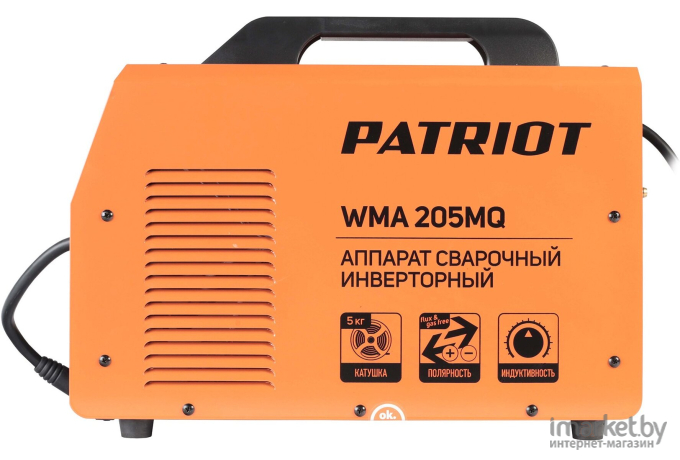 Сварочный инвертор Patriot WMA 205MQ MIG/MAG/MMA (605302155)