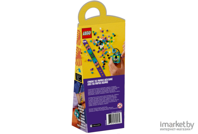 Конструктор Lego Dots Браслет и бирка для сумки Неоновый тигр (41945)
