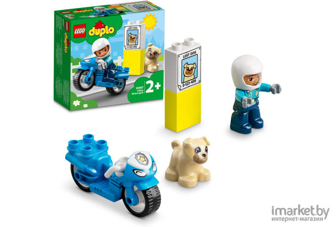 Конструктор Lego Duplo Полицейский мотоцикл (10967)