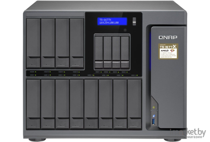 Сетевое хранилище NAS Qnap TS-1677X-1700-64G