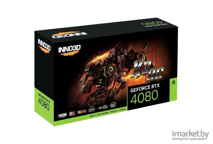 Видеокарта Inno3D GeForce RTX 4080 16GB X3 OC (N40803-166XX-187049N)