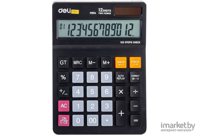 Калькулятор Deli EM01420 (черный)