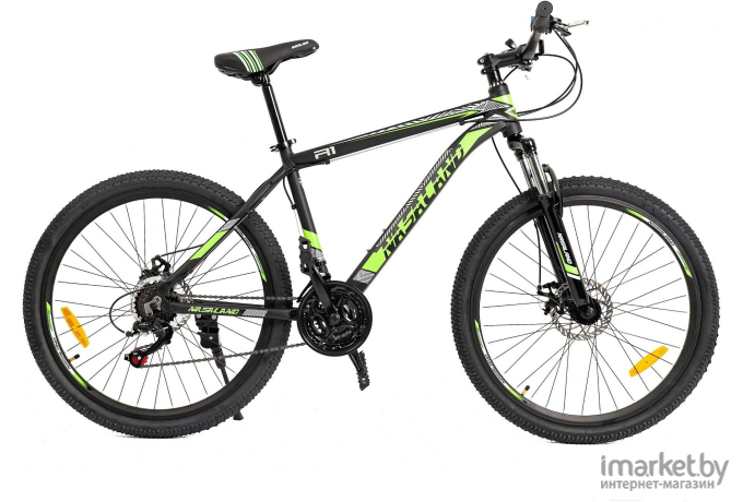 Велосипед Nasaland R1 26 р.18 2021 (черный/зеленый)