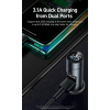 Автомобильное зарядное устройство/беспроводной плеер Baseus CCNLZ-0G Energy Column Car Wireless MP3 Charger 2 USB 3.1A Dark Grey