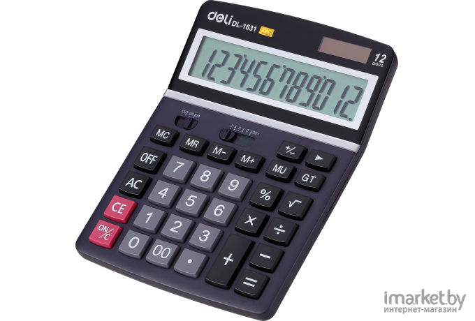 Калькулятор настольный Deli E1631 черный