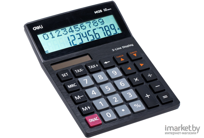 Калькулятор Deli EM126 черный