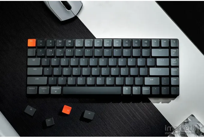 Беспроводная клавиатура Keychron K3 Grey (RGB, Hot-Swap, Keychron Optical Blue Switch)
