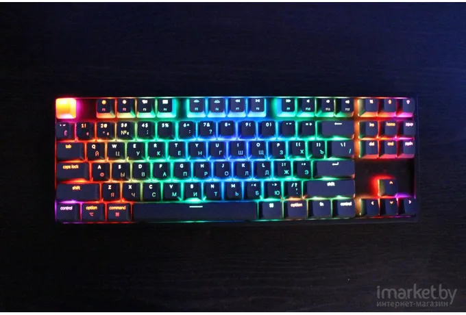 Беспроводная клавиатура Keychron K8 Grey (RGB, Hot-Swap, Alum Frame, Gateron G pro Blue Switch)