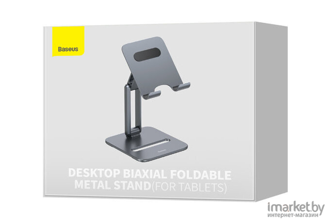Подставка Baseus Desktop Biaxial Foldable Metal Stand Grey (LUSZ000113)
