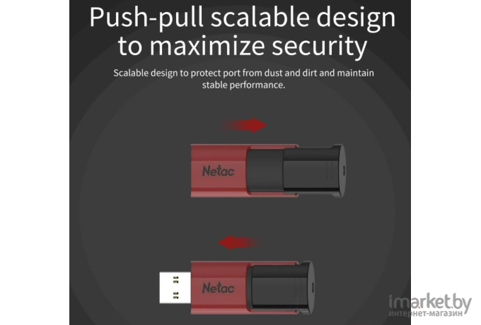 USB Flash-накопитель Netac FlashDrive U182 512GB Red (NT03U182N-512G-30RE)