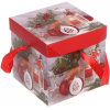 Подарочная коробка Серпантин Зимний вечер 15x15x15 см (214-036)