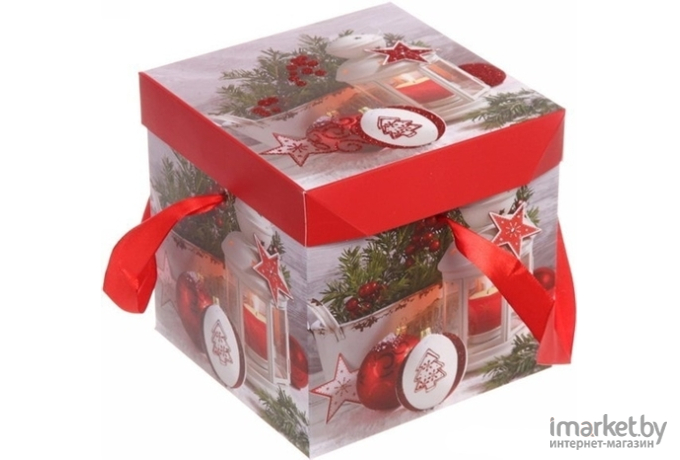 Подарочная коробка Серпантин Зимний вечер 15x15x15 см (214-036)