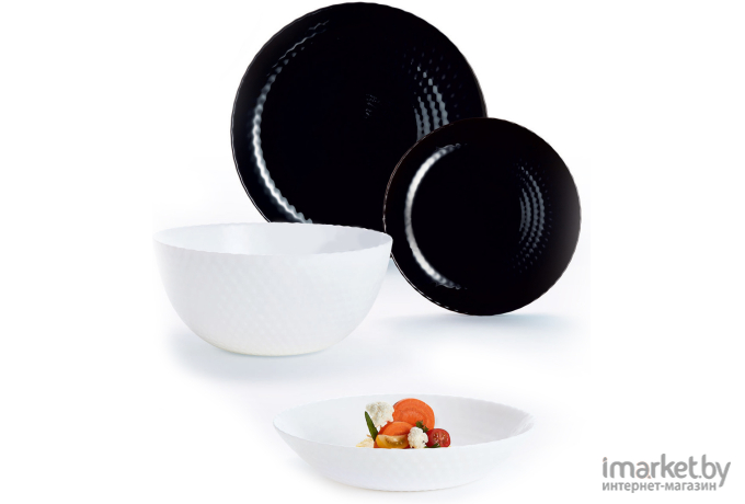 Набор столовой посуды Luminarc Pampille Black/White Q6162