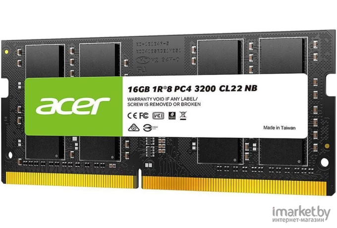 Оперативная память Acer DDR4 16Gb PC4-25600 (BL.9BWWA.214)