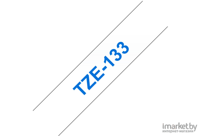 Картридж ленточный Brother TZE133 12 мм синий на прозрачном