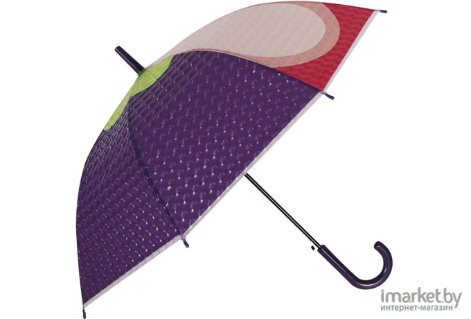 Зонт-трость МихиМихи Мангостин с 3D эффектом фиолетовый (MM10407)