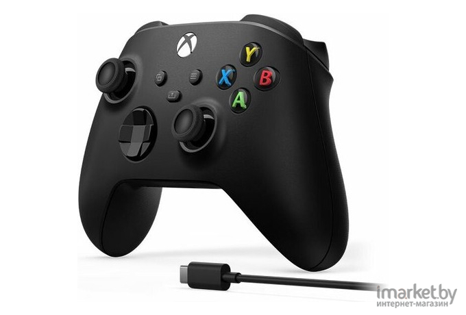 Геймпад беспроводной Microsoft Xbox Carbon Black Model 1914 + USB-С Cable (1V8-00002)