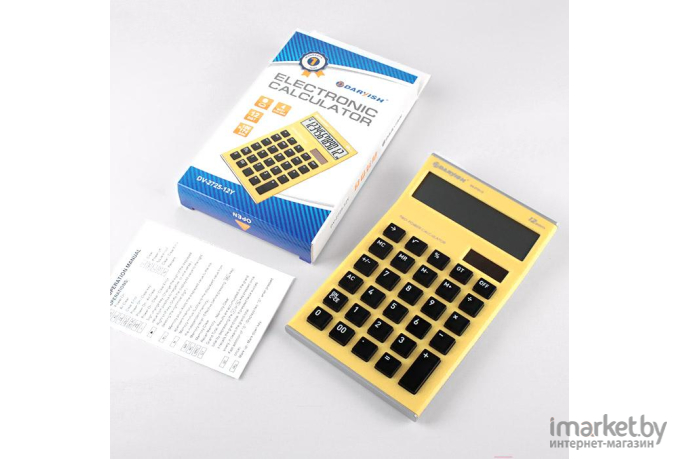 Калькулятор настольный Darvish 12 желтый DV-2725-12Y