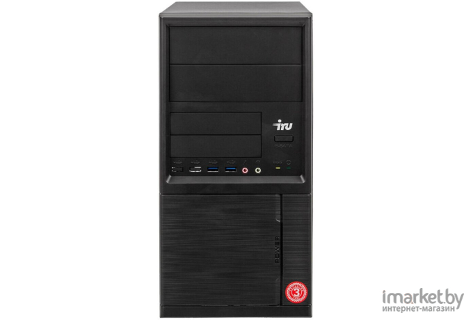 Компьютер iRU Home 225 MT Ryzen 5 2600 черный (1595680) под заказ