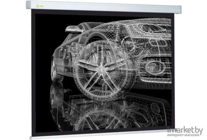 Проекционный экран Cactus 206x274см Wallscreen CS-PSW-206X274-BK черный