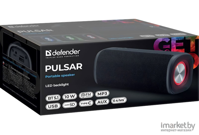 Портативная акустика Defender Pulsar (65777)
