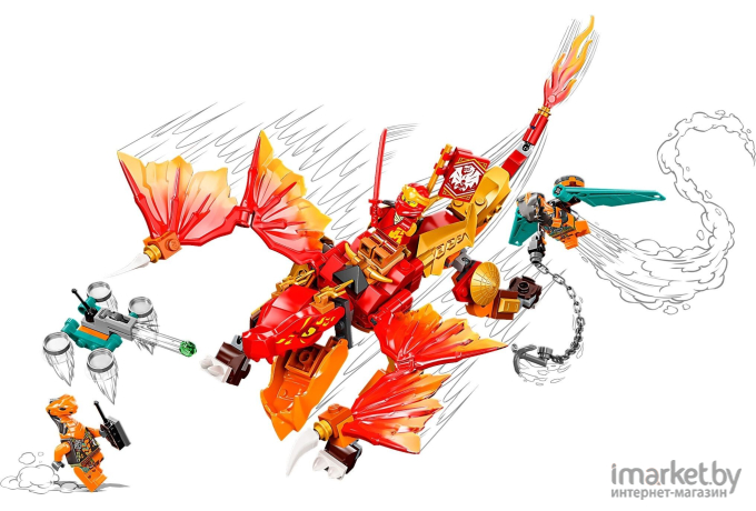 Конструктор Lego Ninjago Kais Fire Dragon EVO (71762)