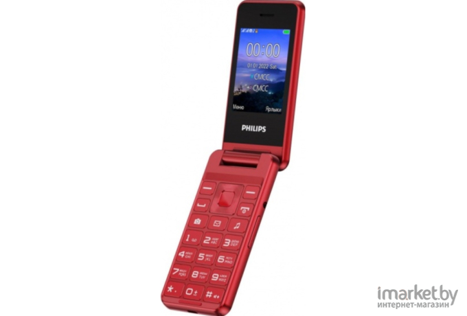 Мобильный телефон Philips Xenium E2601 красный (CTE2601RD/00)