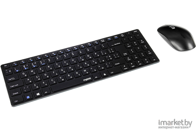 Комплект (клавиатура+мышь) Rapoo 9300M черный (18467)