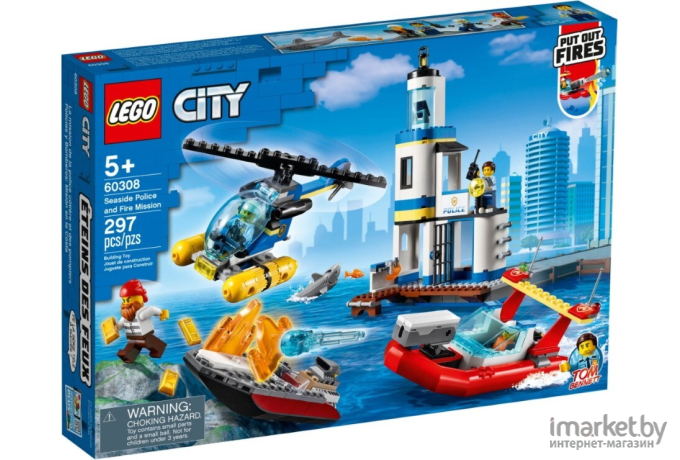 Конструктор LEGO City Операция береговой полиции и пожарных (60308)