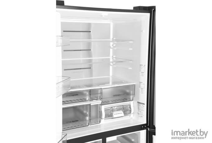 Холодильник Hitachi R-WB720VUC0 GMG Серое стекло