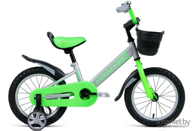 Детский велосипед Forward Nitro 14 2022 серый (IBK22FW14269)