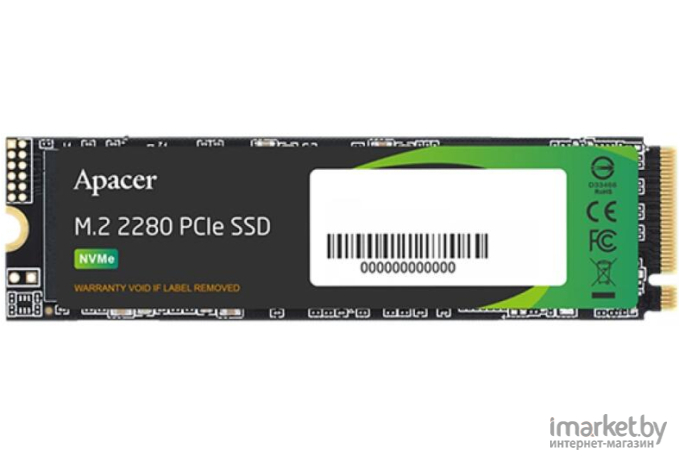 Накопитель SSD Apacer 512Gb M.2 AS2280P4X (AP512GAS2280P4X-1)