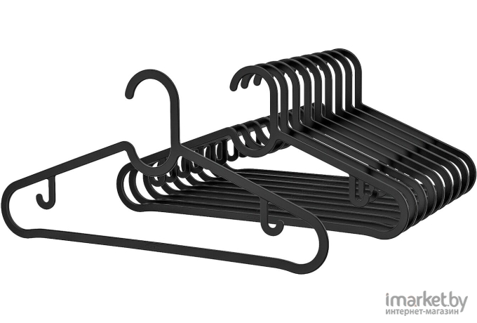 Набор вешалок-плечиков Ikea Спруттиг черный (203.170.79)