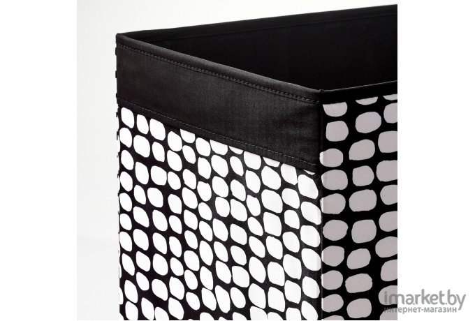 Коробка для хранения Ikea Дрена черный/белый (004.680.88)