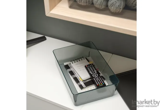 Контейнер для хранения Ikea Куггис прозрачный/черный (305.140.36)