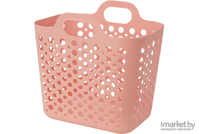 Корзина для белья IKEA Слибб розовый (904.989.91)