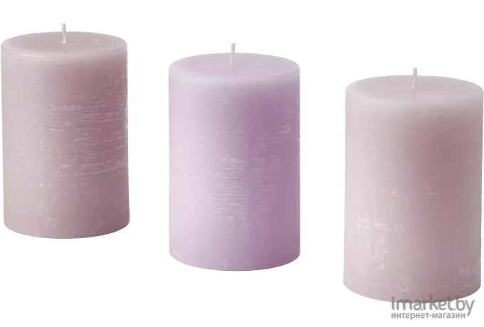 Набор ароматических свечей Ikea Эмнмод душистый горошек/фиалка (105.022.23)