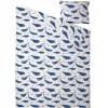 Постельное белье Ikea Бловингад кит синий/белый (205.211.03)