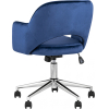 Офисное кресло Stool Group Кларк велюр синий (CLARKSON BLUE CHROME)