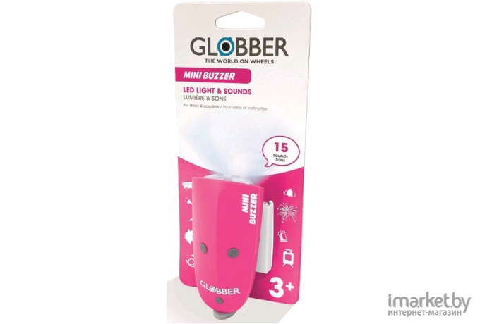 Фонарь-звонок Globber 530-110 розовый