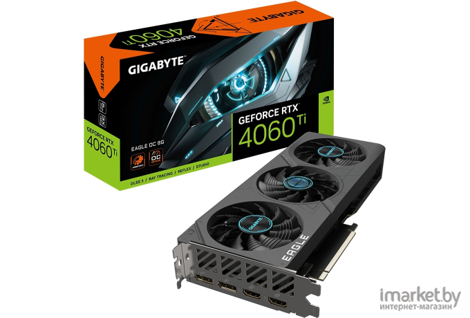 Видеокарта Gigabyte GeForce RTX 4060 Ti Eagle OC 8G GDDR6 RTL (GV-N406TEAGLE OC-8GD)