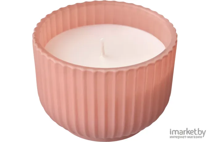 Ароматическая свеча Ikea Сокерленн персик/цветочный розовый (905.381.57)