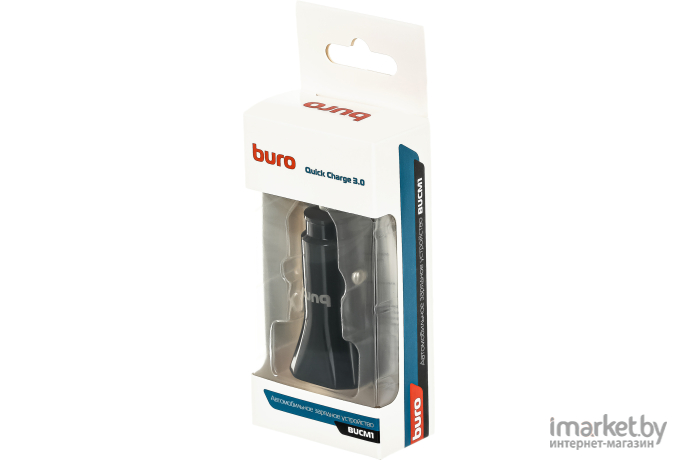 Автомобильное зарядное устройство Buro BUCM1 черный (BUCM18P200BK)