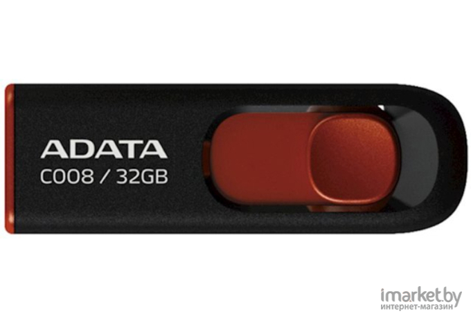 Накопитель USB-Flash (флешка) A-Data Classic C008 32GB Black/Red