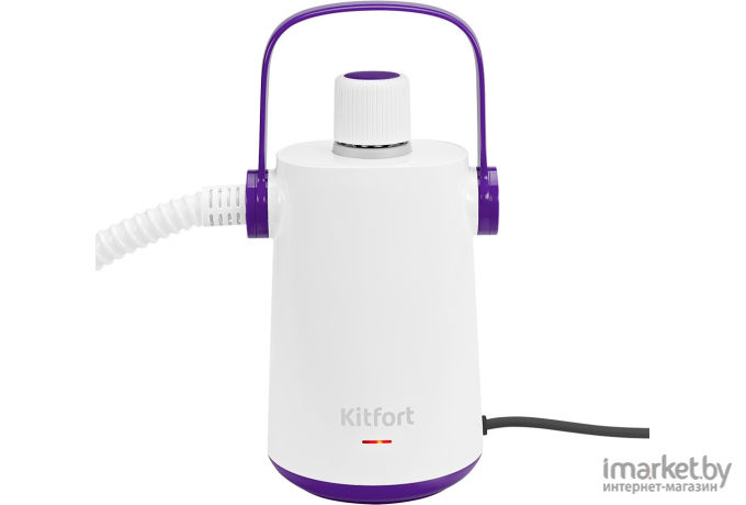 Пароочиститель Kitfort КТ-9109-1 белый/фиолетовый