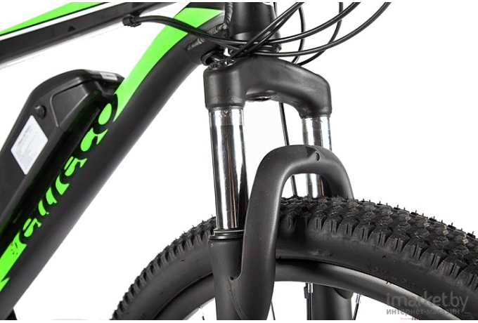 Электровелосипед Eltreco XT 600 D 27.5 350 W черный/зеленый