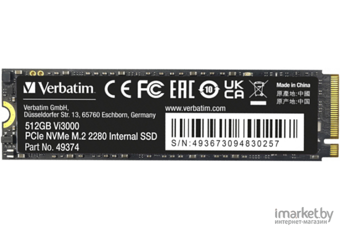 Накопитель SSD Verbatim Vi3000 512GB (49374)