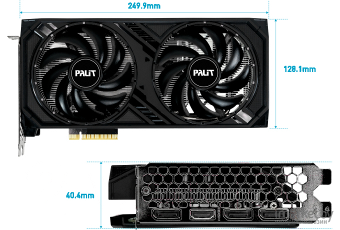 Видеокарта Palit GeForce RTX 4060 Dual (NE64060019P1-1070D)