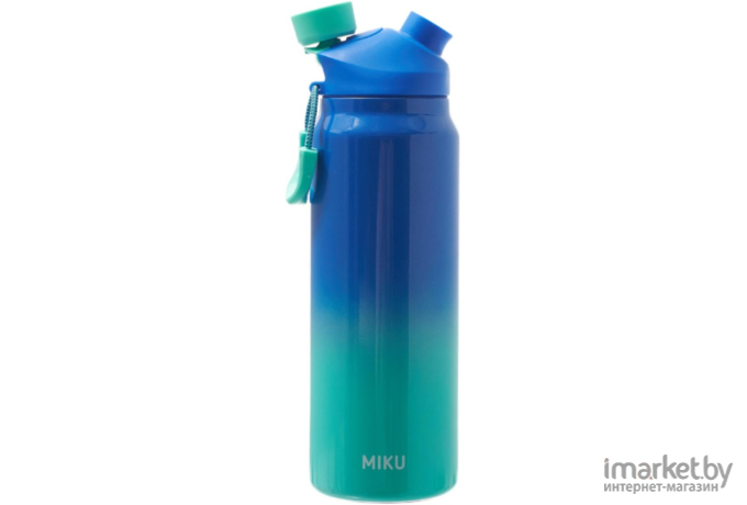 Фляга-термос Miku 950 мл (голубой/бирюзовый)